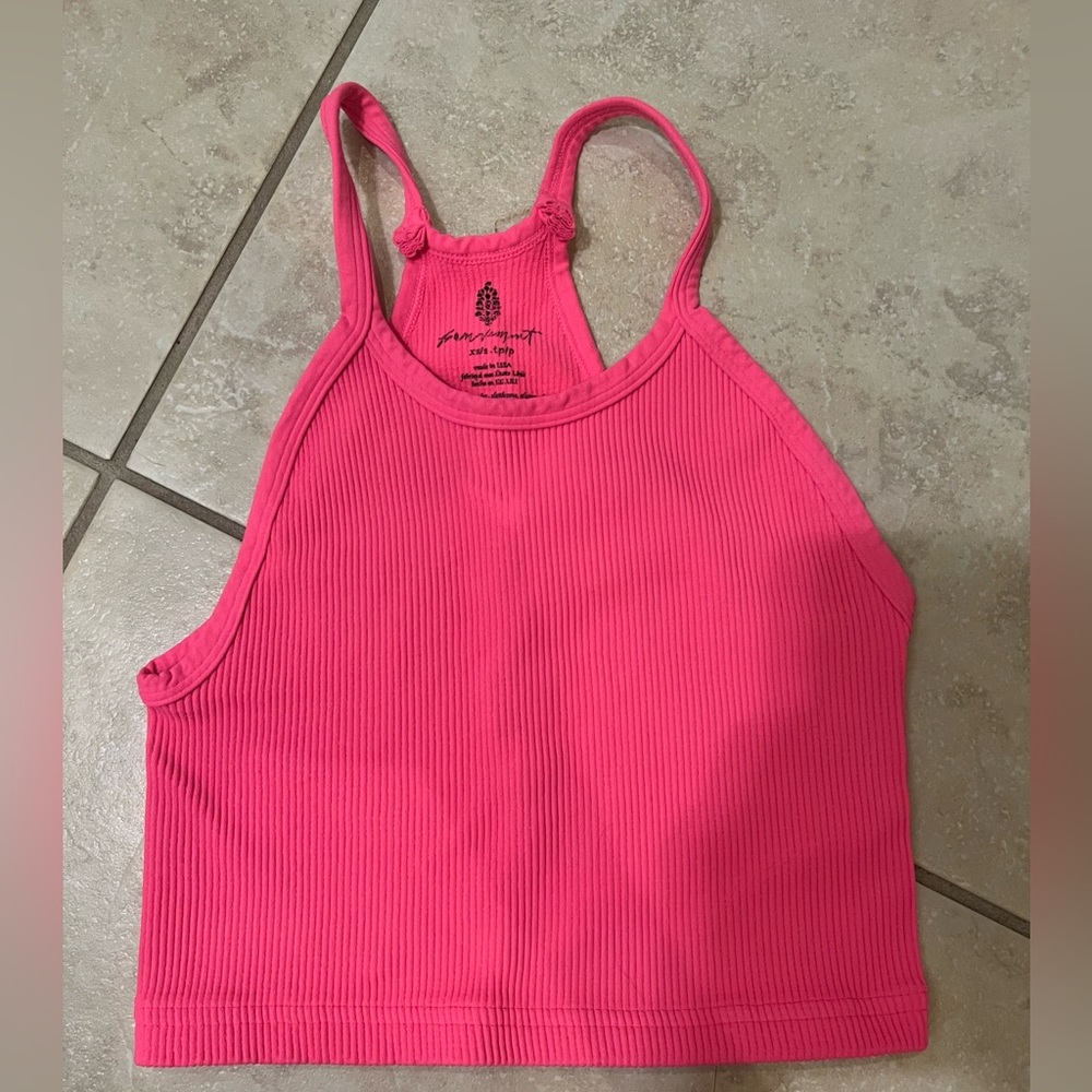 Free People Movement Pink Tank Top Size XS/S